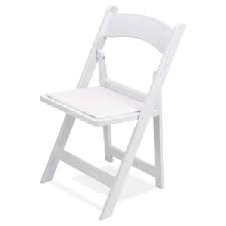 Children's White Resin Chairs